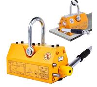 Lifting Magnet, Heavy Duty Magnetic Lifter, 440 Lbs Pulling Force, Permanent Lift Magnet for Hoist, Shop Crane, Steel Plate, Round Bar