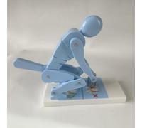 Lifting Model for Human Weightlifting, Spine Force Demonstration Model with Base for Correct Posture and Lumbar Spine Protection Teaching