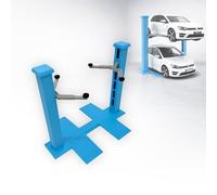 Lifting Platform for 1:18 Vehicle as Kit Car Model Making Diorama Model Display Case for Custom Car Scenes, Display Collections and Gift for Automotive Enthusiasts (Blue/Grey)