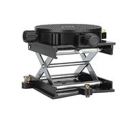 Lifting Platform, Lab Jack Stand Table, 360° Rotation Lift Table Lab Lifting, Aluminum Alloy Scissors Lifting Platform Stand Table for Woodworking Carving Experiment
