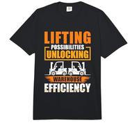 Lifting Possibilities Unlocking - Forklift Comfort Colors Adult Heavyweight T-Shirt