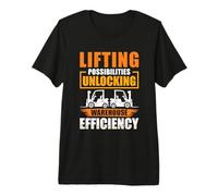 Lifting Possibilities Unlocking - Forklift Premium T-Shirt