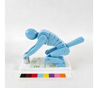 Lifting Posture Demonstration Model, Adjustable Spine Figure for Correct Lifting Technique, Home Gym and Office Health Training Aid(Blue)