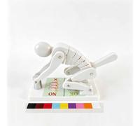 Lifting Posture Demonstration Model, Adjustable Spine Figure for Correct Lifting Technique, Home Gym and Office Health Training Aid(White)