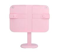 Lifting Reading Rack Adjustable Height Lightweight Portable Plastic Pink Book Stand for Kids Reading Painting Textbook Holder for Children Study Desk Bedroom