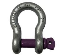 Lifting Shackle WLL 6.5 Ton Galvanised Screw Pin Tested Alloy Bow Shackles