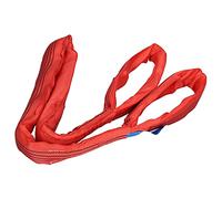 Lifting Sling Soft Hoist Webbing 5 Ton Capacity Heavy Duty PES Strap 90mm Width for Machinery Port Transportation Construction Red (5m（16.40ft）)