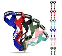 Lifting Straps for Strength Training, Fitness, Bodybuilding (Neoprene Padded), Weight Lifting, Weight Lifting Straps, Weight Training for Women and Men, Wrist Straps (Aqua-Blue-Silicone)