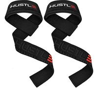 Hustle Lifting Straps Gym Wrist Wraps - The Best 24" Cotton Wrist Straps for weightlifting To Support Grip and Lift Heavier - Ultimate Workout Deadlift Straps for Weight Lifting Men and women