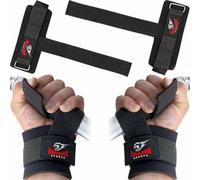Lifting Straps for Weights with Wrist Wraps Support Perfect for Exercise Gym Fitness Weight Lifting by Armageddon Sports