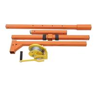 Lifting Tool for Air Conditioning Systems, 50FT Height, 661lbs Capacity, Manual Winch, Heavy-Duty Lifting Cranes, Durable Orange Design, for Outdoor Installation,001,3ph 330LB 15m
