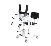 Lifting Transfer Chair for Patients, Hydraulic Lifting Nursing cart for The Elderly with a 180° Split seat, Chair(Black)