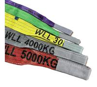 Lifting Web Sling 1 Ton - 5 Ton Duplex Strap Flat Webbing Sling Various Sizes (5 Tonne, 6 Metre)
