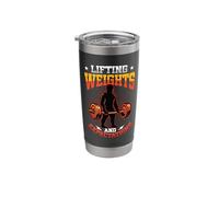 Lifting Weights and Expectations Motivational Gym Workout Stainless Steel Insulated Tumbler