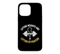 Lifting Weights And Lifting Up Prayers Christian Bodybuilder Case for iPhone 13 Pro Max