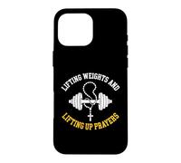 Lifting Weights And Lifting Up Prayers Christian Bodybuilder Case for iPhone 16 Pro Max