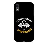 Lifting Weights And Lifting Up Prayers Christian Bodybuilder Case for iPhone XR