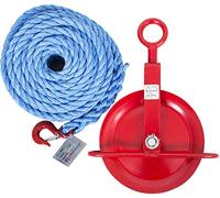 LiftinGear 250kg Gin Wheel Scaffolding Roofing Pulley with 30mtr 18mm Rope
