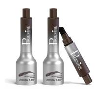 Liftique - Instant Brow Brush, New Pagevine Instant Brushs Brows, 4d Eyebrow Pen Angled Brush & Dip, Long Lasting Waterproof & Smudge-Proof (2Mix-A)