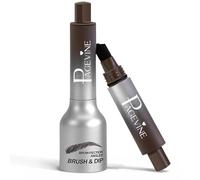 Liftique - Instant Brow Brush, New Pagevine Instant Brushs Brows, 4d Eyebrow Pen Angled Brush & Dip, Long Lasting Waterproof & Smudge-Proof (Chocolate)