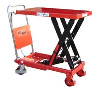 LiftMate Mobile Scissor Lift Table, Scissor Lift Platform Trolley, 500kg Capacity, Hydraulic Lift Table Cart
