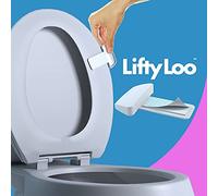 Lifty Loo Toilet Seat Handle - Lift More, Less Mess -Easy Application 2 Pack White