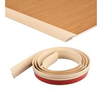 Lifuncren 2M Self Adhesive Carpet Edge Strip Laminate Floor Transition Strip Carpet Trim Strip Carpet Door Strips PVC Rubber Threshold Strips Suitable for Transition Height Within 5mm (Maple color)