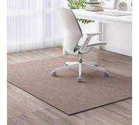Lifup Office Chair Mat, Low Pile Carpet Floor Mat with Non-Slip Backing, Under Desk Rug Protector for Rolling Computer Chair Brown 47" x 23.6"