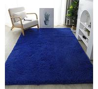 Lifup Soft Fluffy Rectangle Area Rug, Cozy Plush Shaggy Carpet for Living Room Bedroom Home Décor Royal Blue 2.6 x 5.2 Feet