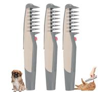 Lifweb Mataway E-Comb, 2 In 1 Electric Pet Dog Grooming Combs Hair Trimmer,Petsboro Mataway E-Comb, Electric Pet Hair Knot Remover, For Dogs Puppies Cats(3pcs)