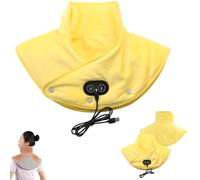 Lifweb Thermaease Pro, Thermaease Pro Heating Pad, Lifweb Massager, Electric Heating Pad with 3 Temp and Massage, Portable USB Heat Pad, 60s Fast Heat, Winter Gifts for Elderly (Yellow)