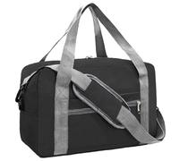 lifwimner For Spirit Airlines Personal Item Bag Underseat Carry-on Luggage foldable Travel Duffle Bag for Airplanes, Black, 30L US, Casual