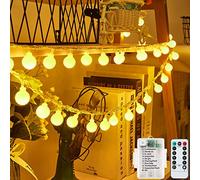 Ligarko Battery Fairy Lights Waterproof, 7M/23Ft 60LED String Lights Battery, 8 Mode with Remote Control Timer String Lights for Garden, Wedding, Party, Christmas Decoration(Warm White)
