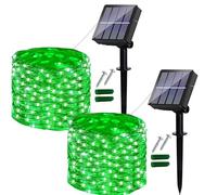 Ligarko Solar Fairy Lights,2Pack 14M/46ft 120LED String Lights Waterproof