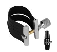 Ligature for Alto Saxophone - PU Leather Mouthpiece Clamp, Professional Instrument Attachment, Compact Reed Locking Clip, Replacement Accessories for Orchestra Rehearsals and Performances for Music