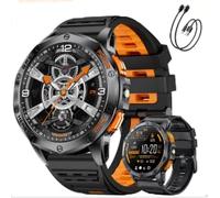 LIGE DM1-H Men's Smart Watch with GPS, Compass/Altitude/Barometer, Flashlight, 1.43" AMOLED Screen, 20 Day Battery, 10ATM, Bluetooth Calls and Health Monitor for Android and iOS, DM1-H