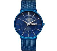LIGE Glamour LG9949F - Man - 40 mm - Analogue - Quartz - Mineral Glass Blue 20 mm