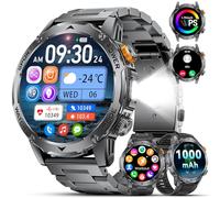 LIGE Men's Smart Watch with 1000 mAh Battery (50+Ultralange Standby Zeit), 1.75 Inch HD AMOLED Smartwatch with Bluetooth Call/110+ Sports/Sleep, Waterproof IP68 Smart Watch, Sports Watch iOS Android