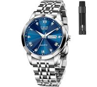 LIGE Mens Watch/Montre Homme Analog Quartz Simplicity Day and Date Wrist Watch for Men with 30M Waterproof and Luminous Business Multifunctional Work Sport Casual Fashion Designer Dress Wrist Watches