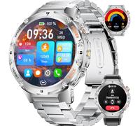 LIGE Military Smart Watch for Men, Flashlight 100+ Sports Modes Fitness Tracker Smartwatch, 1.43'' AMOLED Display, 5ATM Waterproof/Sleep Monitor, Mens Smart Watches for Android iOS