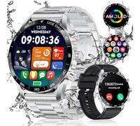 LIGE Smart Watch for Men,1.43'' AMOLED Display Smartwatch Compatible for Android iOS Phone,Bluetooth Call(Answer/Dial Calls),AI Voice Assistant,24h Heart Rate Sleep Monitor
