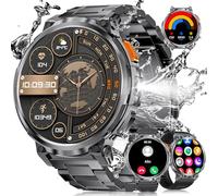 LIGE Smart Watch for Men, 1.85" HD IPS Screen Fitness Watch, 730mAh Blood Pressure, IP68 Waterproof SmartWatch, 120+Sports Mode/Sleep Monitoring/Heart Rate Monitoring, iOS Android Smart Watches