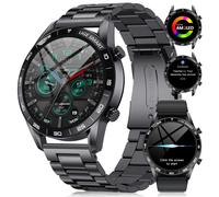 LIGE Smart Watch for Men AMOLED Display, 2 Straps, Answer/Make Call, Fitness Watch 100+ Sports Modes, Heart Rate/SpO2/Sleep Monitor Smartwatch for