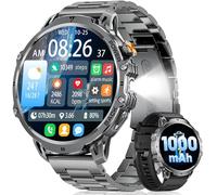 LIGE Smart Watch for Men (Answer/Make Call), 1.85" HD-Display 1000mAh Battery Fitness Tracker with LED Flashlight, 100+ Sports Modes/IP68 Waterproof, Sport Smartwatch for Android IOS Black