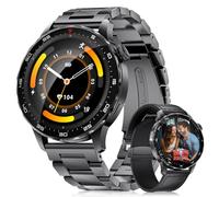LIGE Smart Watch for Men(Answer/Make Calls, 1.43" HD Smart Watch with 120 Sports Modes Fitness Watch, Heart Rate/Sleep Monitor, 750mAh, IP68 Waterproof, Smart Watches for iPhone/Android (Black)