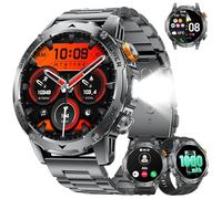LIGE Smart Watch for Men (Make/Answer Calls) with 1000mAh, 1.75" HD Screen Smartwatch with Flashlight, Heart Rate/SpO2/Sleep Monitor, IP68 Waterproof, 100+ Sports Modes for Android iOS, 3 Straps