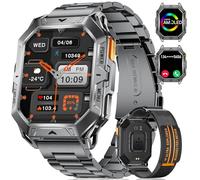 LIGE Smart Watch for Men with 1000mAh Large battery, 2.13" HD Large Screen with Bluetooth calling, 100+Sports Mode Tactical Fitness Tracker/Heart Rate Sleep Health Monitor for Android iOS IP68