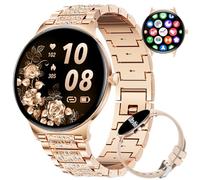 LIGE Smart Watch for Women(2 Bands), Ultra-thin 1.43" HD AMOLED Smartwatch for Android iOS,Fitness Tracker with 120+ Sport Modes/Heart Rate/IP67 Waterproof/SpO2/Sleep Monitor,Rose Gold