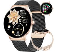 LIGE Women's Smart Watch, 1.43 Inch HD AMOLED Ultra-Thin Smartwatch with Bluetooth Calling, Fitness Watch 100+ Sports Modes, Women's Health, Sleep, Heart Rate, Pedometer, Calories, IP68