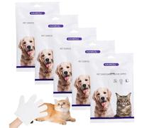 Ligeinsrk 30Pcs Pet Cleaning Gloves, Lick Safe Thickened Dog Bath Gloves, Multi-Use Skin-Friendly Cat Grooming Wipes for Home Travel Outdoor, Dog Bath, Cat Cleaning